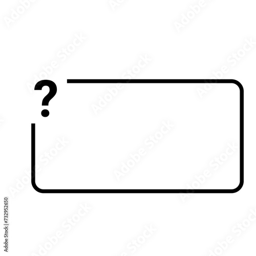 Question mark icon. Help symbol. FAQ sign on background. vector. Speech Bubbles and Chat symbol.