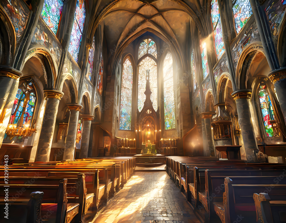 interior of the church