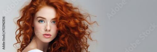 Portrait of a red-haired girl