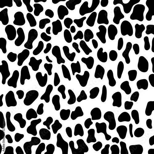Abstract animal skin leopard  cheetah  Jaguar seamless pattern design. Black and white seamless camouflage background.