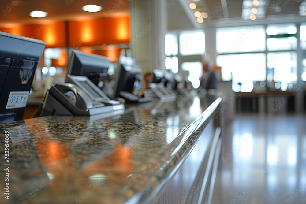 Obraz premium At the bank for tax payment