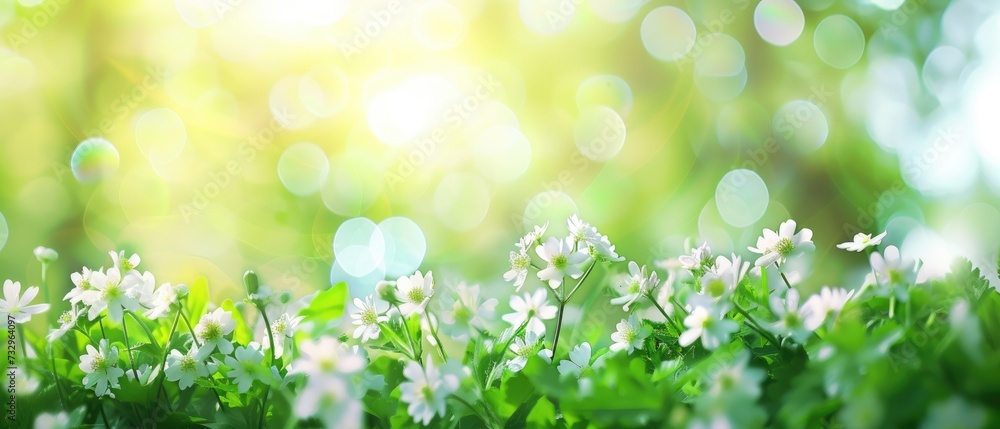 spring green background with bokeh spring green background with bokeh