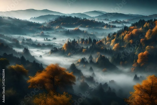 fog over the mountains © World