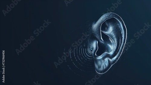 Greeting Card and Banner Design for World Hearing Day Background