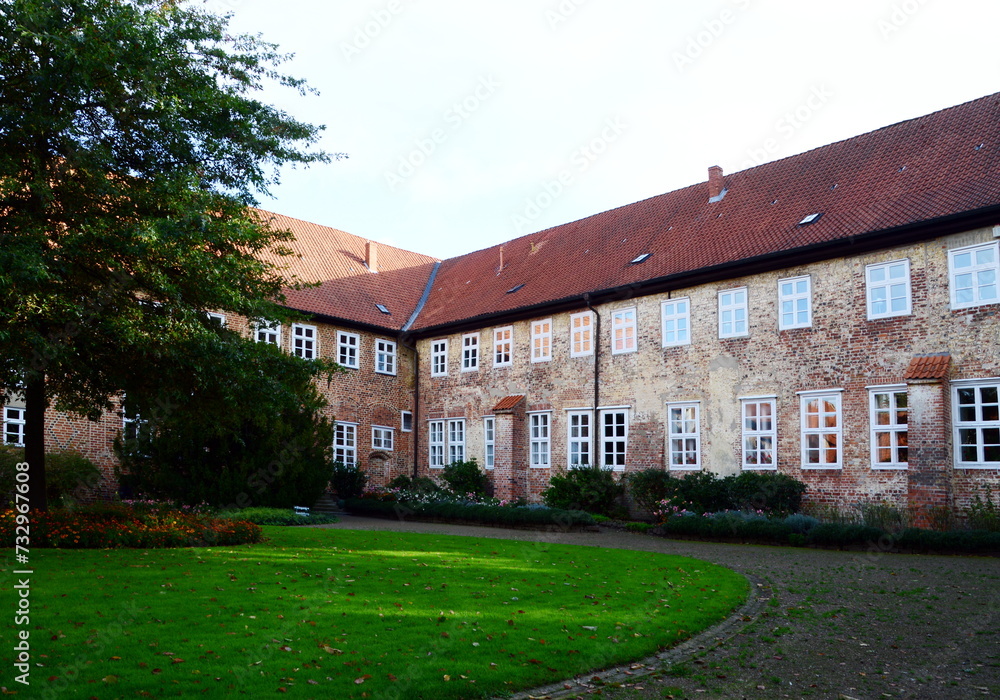 Fototapeta premium Historical Monastery in the Village Ebstorf, Lower Saxony
