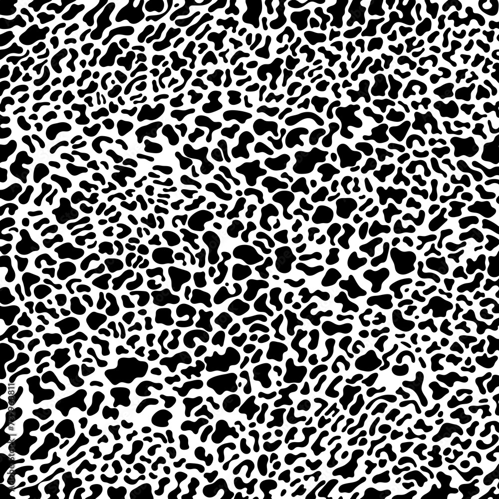 Abstract animal skin leopard, cheetah, Jaguar seamless pattern design. Black and white seamless camouflage background. Abstract animal skin leopard, cheetah, Jaguar seamless pattern design. Black and white seamless camouflage background.