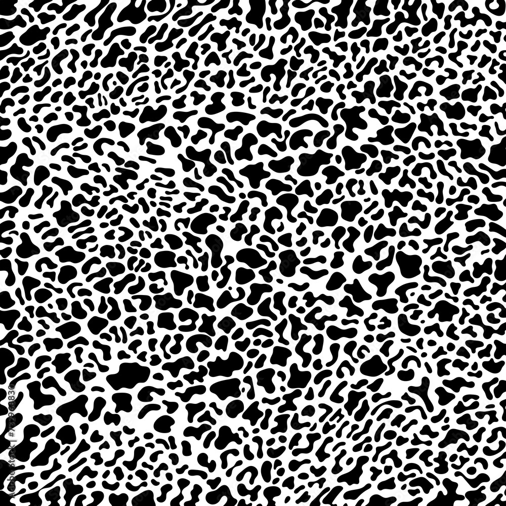 Abstract animal skin leopard, cheetah, Jaguar seamless pattern design. Black and white seamless camouflage background. Abstract animal skin leopard, cheetah, Jaguar seamless pattern design. Black and white seamless camouflage background.