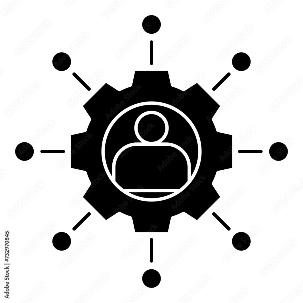 vector black and white icon