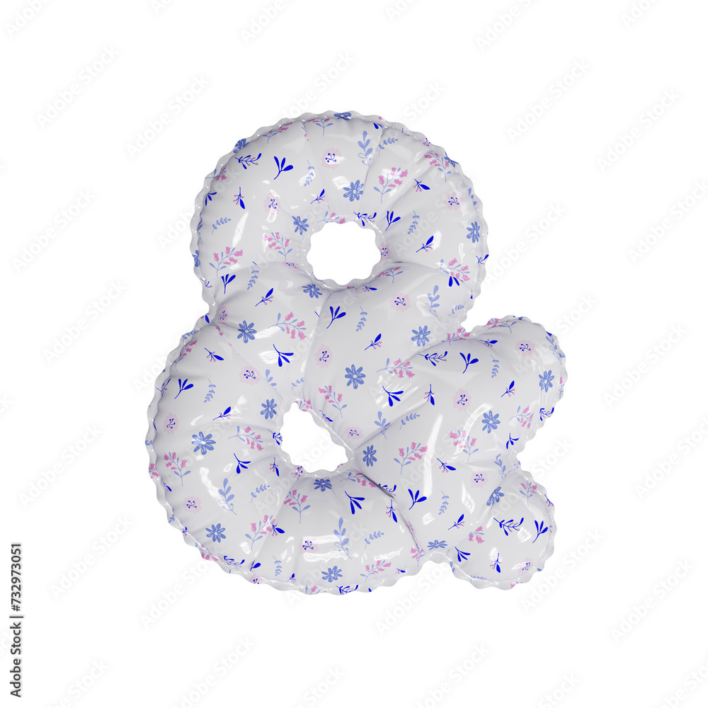 3D porcelain floral pattern helium balloon 3D porcelain floral pattern helium balloon