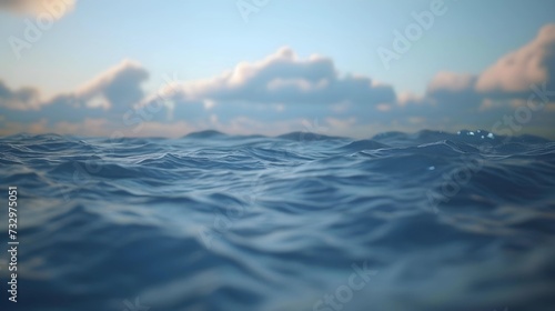 A close-up view of the calm...