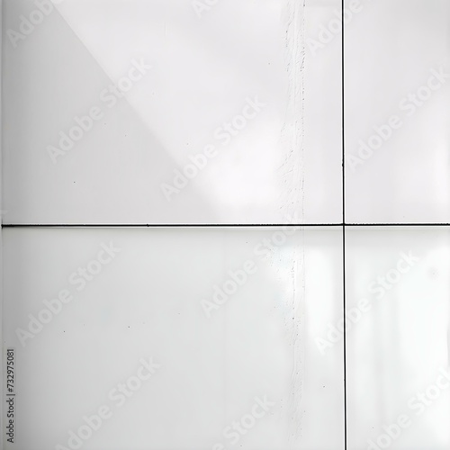 Obraz na płótnie a black and white photo of a white wall w salonie