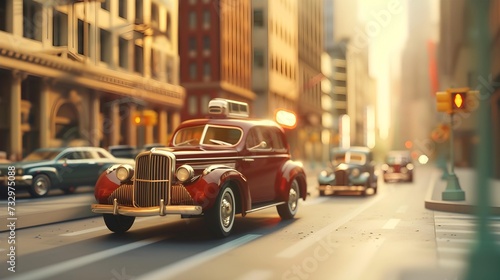 A classic vintage car adds ...