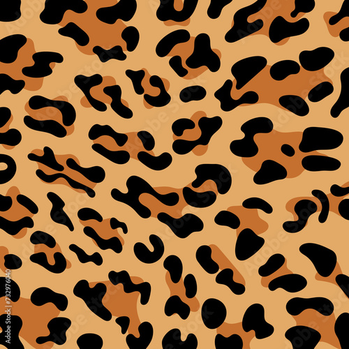 Leopard print pattern animal seamless. Leopard skin abstract for printing, cutting and crafts Ideal for mugs, stickers, stencils, web, cover. Home decorate and more.