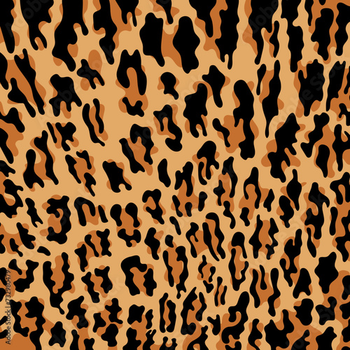Vector leopard print pattern seamless background and printing or home decorate and more.