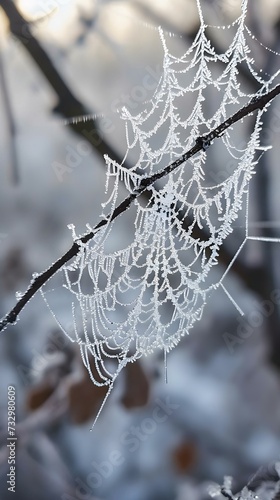 a close up of a leaf covered in ice