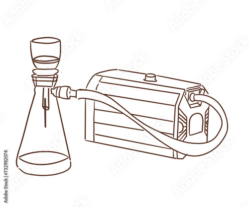 labtools_vacumm pump for lab_vacumm pump_vector