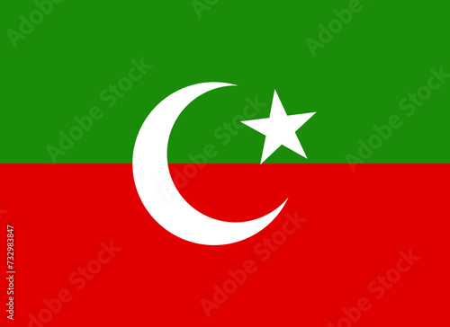 Pakistan Tehreek-e-Insaf Flag photo