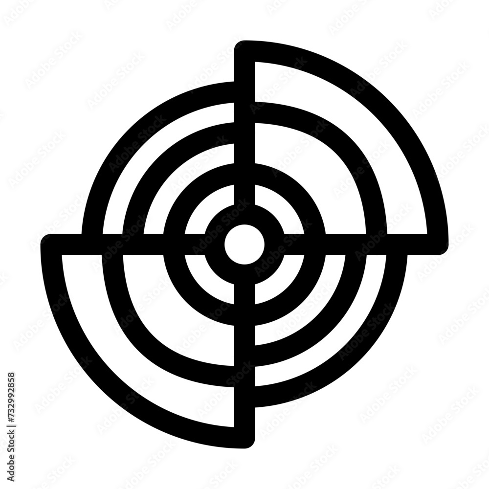 radar line icon radar line icon