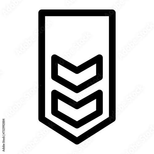 badge line icon
