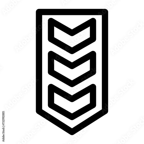 badge line icon