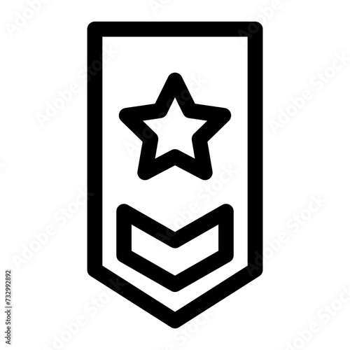 badge line icon