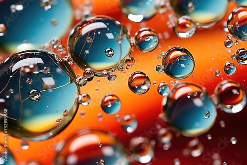 Water Droplets: Close-ups of water droplets on glass or surfaces.