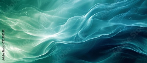 Soothing Green Blue Waves