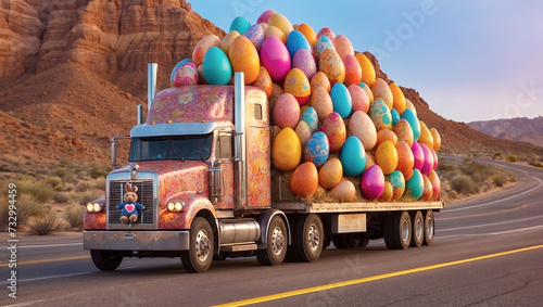 Truck Easter Eggs Giant Highway Hunt photo