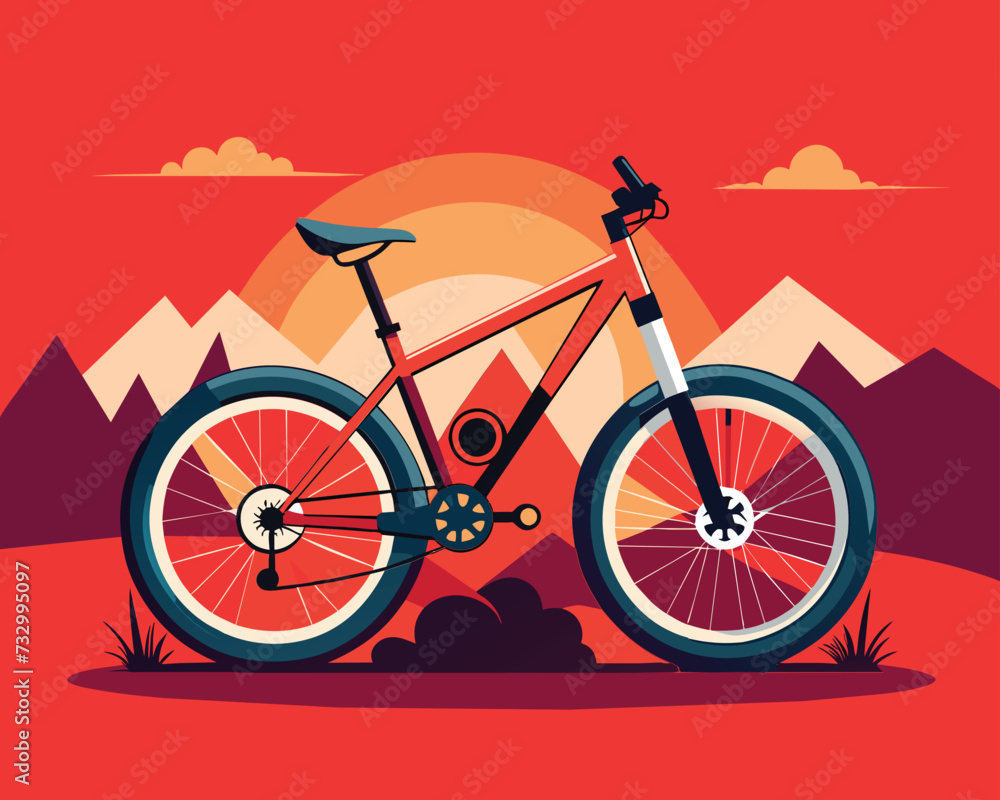 Fototapeta premium Bicycle vector design