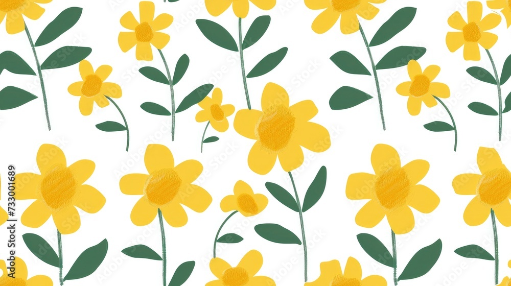 Simple Illustration of Wallflower Pattern Simple Illustration of Wallflower Pattern