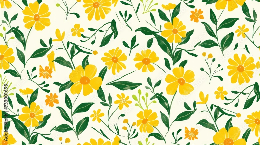 Simple Illustration of Wallflower Pattern Simple Illustration of Wallflower Pattern