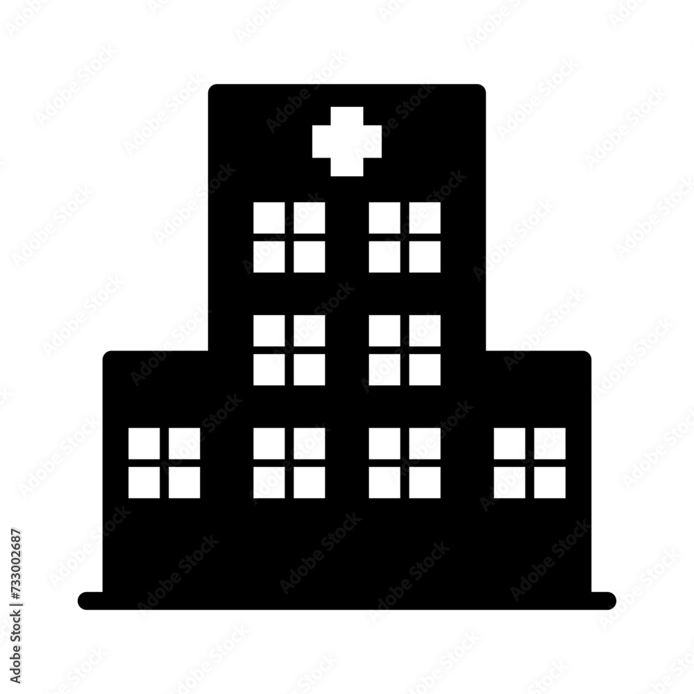 Obraz premium Hospital building icon