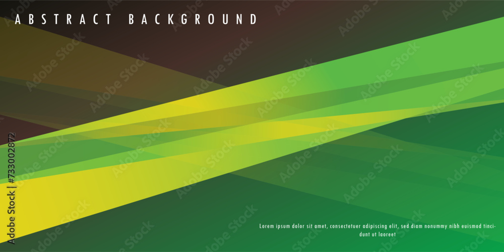 Abstract green color background. Dynamic shapes composition. Eps 10 vector