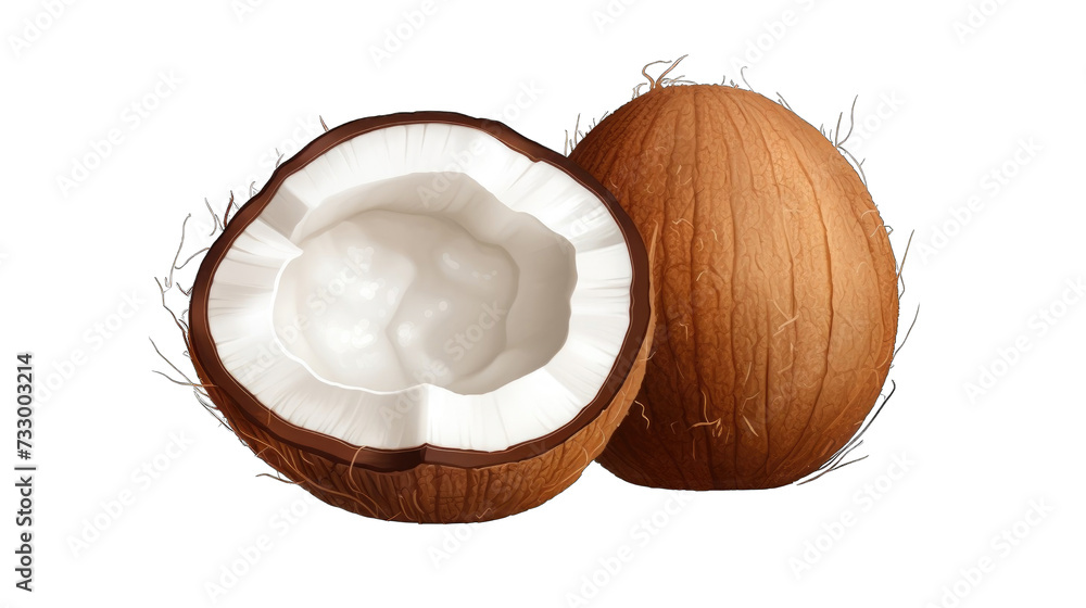 Fresh half coconut png Fresh half coconut png