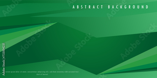 Abstract green color background. Dynamic shapes composition. Eps 10 vector
