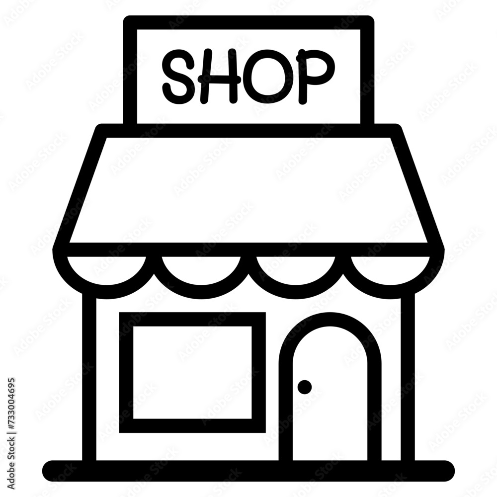 Shop building icon Shop building icon
