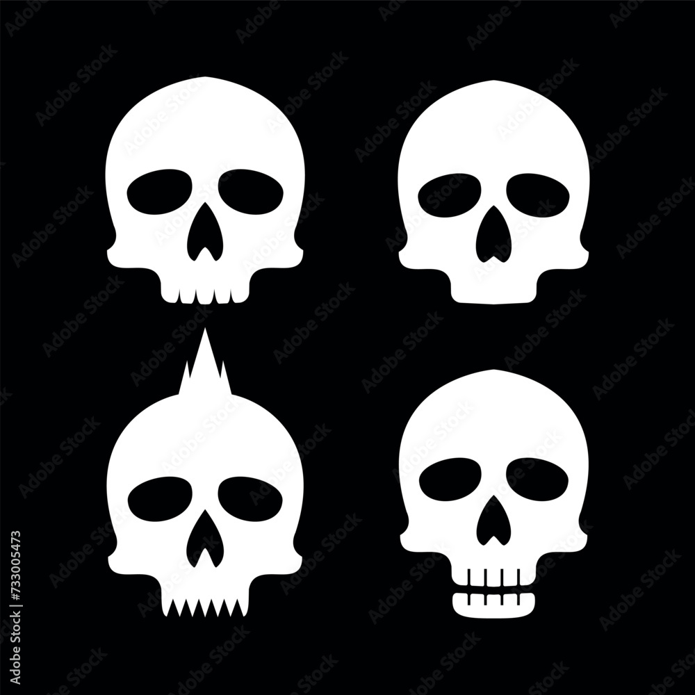 skull logo icon design vector illustration, skull icon, skull logo icon design vector illustration, skull icon,