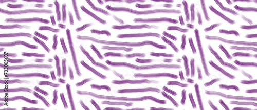 Seamless abstract pattern. Simple background with purple, white texture. Digital brush strokes background. Lines. Design for textile fabrics, wrapping paper, background, wallpaper, cover.