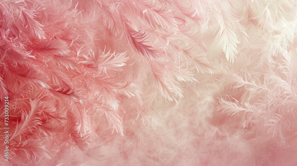 Sorbet Spring Colors Delicately Arranged in Soft, Feathery Texture