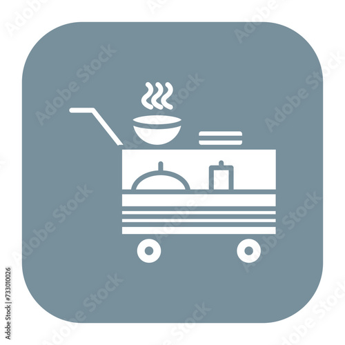 Airplane Food Trolley Icon