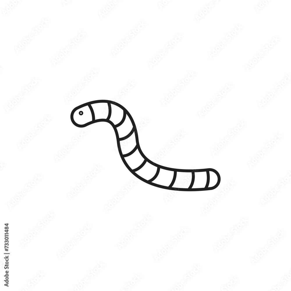 worm icon vector worm icon vector