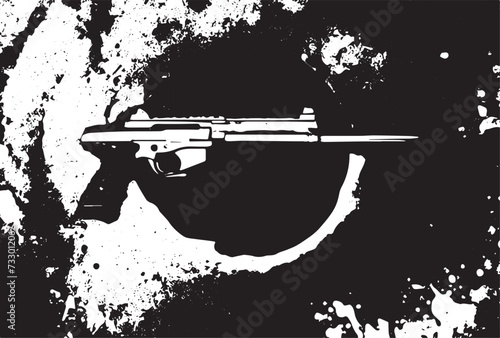 bullet holes in grunge metal plate