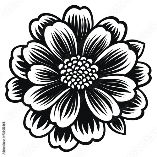 beautiful simple icon vector flowers