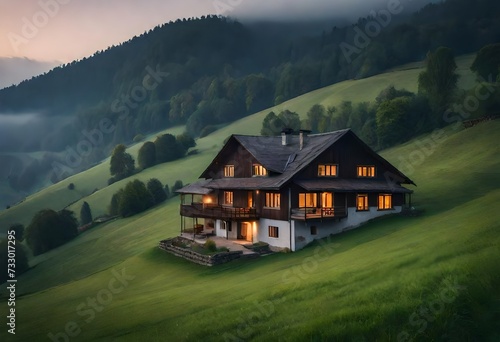 house in the mountains