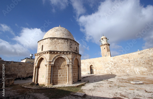 Chapel of the Ascension of Jesus Christ on the Mount of Olives (12th century), Jerusalem, Israel