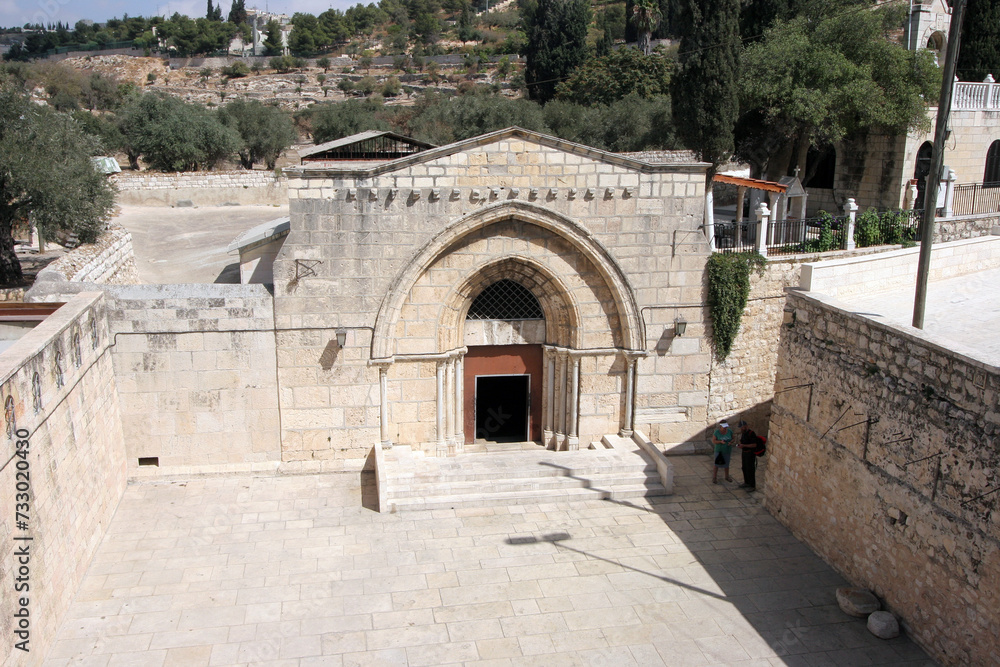 Church of the Sepulchre of Saint Mary, known as Tomb of Virgin Mary, at Mount of Olives, Jerusalem, Israel