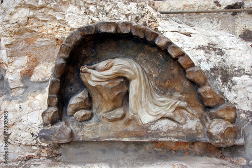 Christ in Gethsemane, Basilica of Agony or Church of All Nations in the Garden of Gethsemane, Jerusalem, Israel