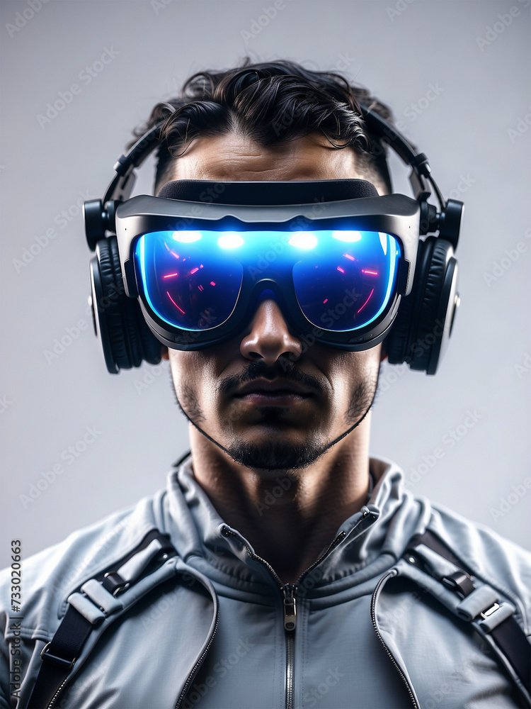 Illustrations of humans using virtual reality feel of the future 11 Illustrations of humans using virtual reality feel of the future 11