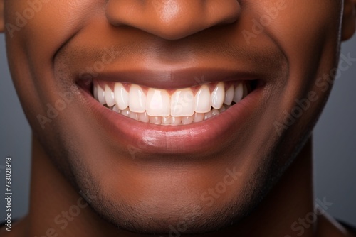 close up of a man's smile