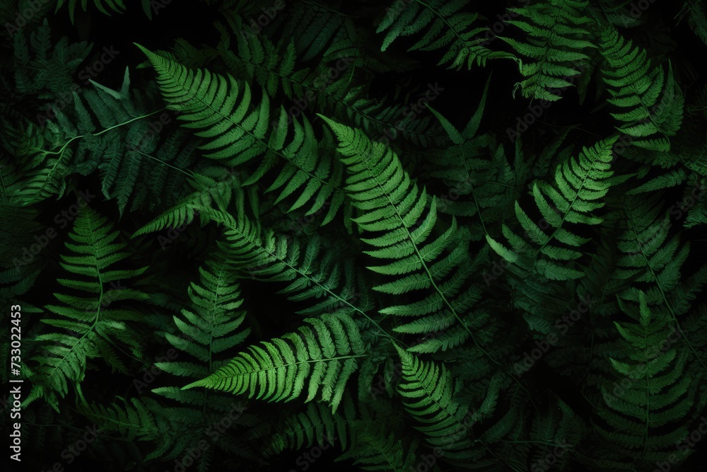 A detailed view of a green plant featuring numerous lush leaves, providing a visually rich and dense foliage.